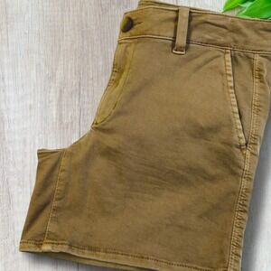 AMERICAN EAGLE Womens Super Stretch Midi Shorts - Size 8 -‎ Tan